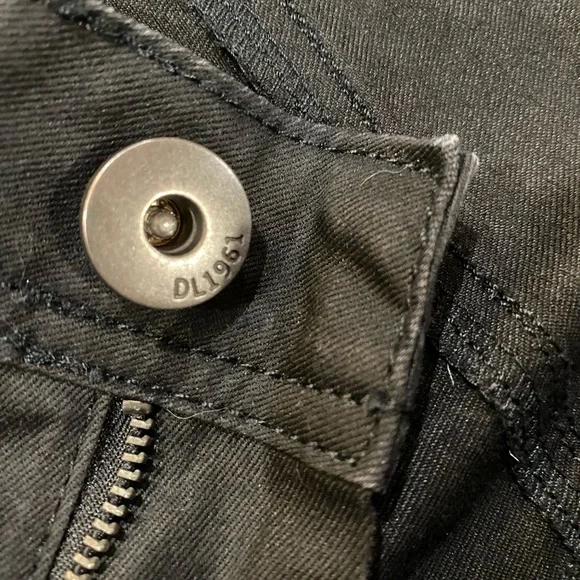 DL1961 Emma legging skinny jeans sz 32 black low rise - Picture 6 of 8